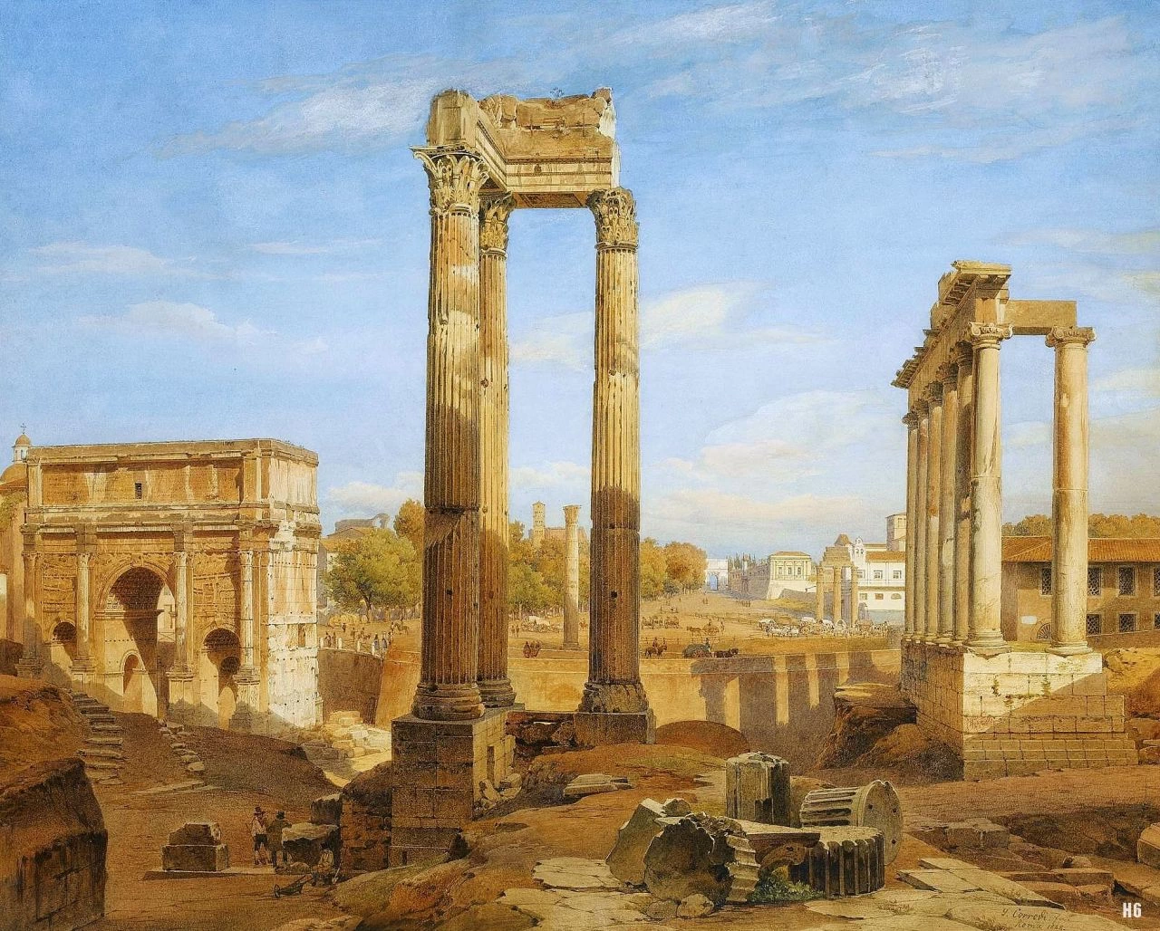 Il Foro romano, 1868